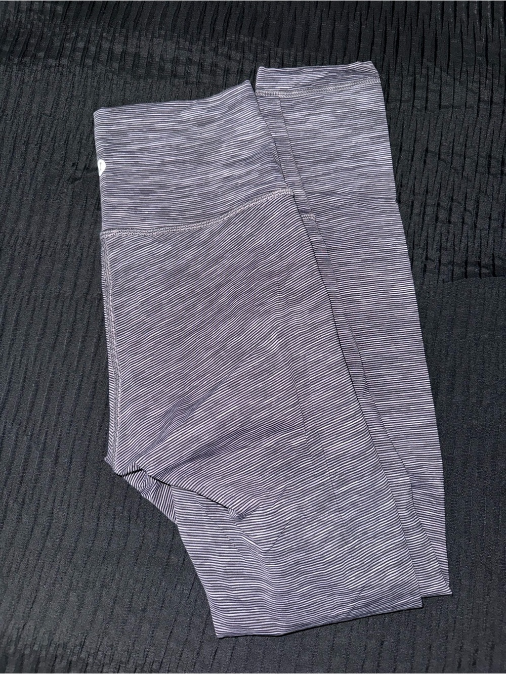 lululemon athletica Purple Striped High-Rise Leggings